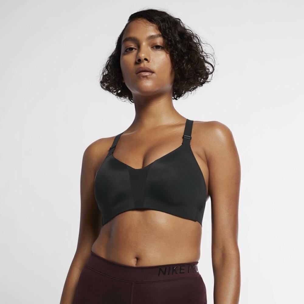 NWT Nike Rival Women's High-Support Sports Bra Black Padded Underwired Size 42DD